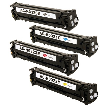 HP Color LaserJet Pro CM1415fnw MFP Compatible Toner Cartridges - Set of All 4