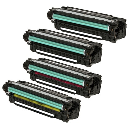 HP LaserJet Enterprise 500 Color M551xh Compatible Toner Cartridges - Set of 4