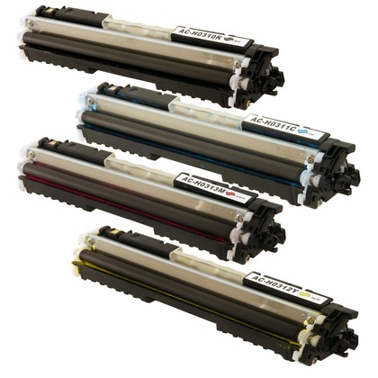 HP Color LaserJet Pro CP1025nw Compatible Toner Color Cartridges - Set of All 4