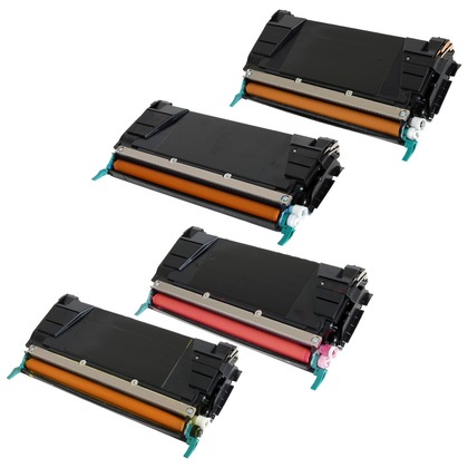 Lexmark C748DE Compatible Toner Cartridges - Set of 4 - High Yield